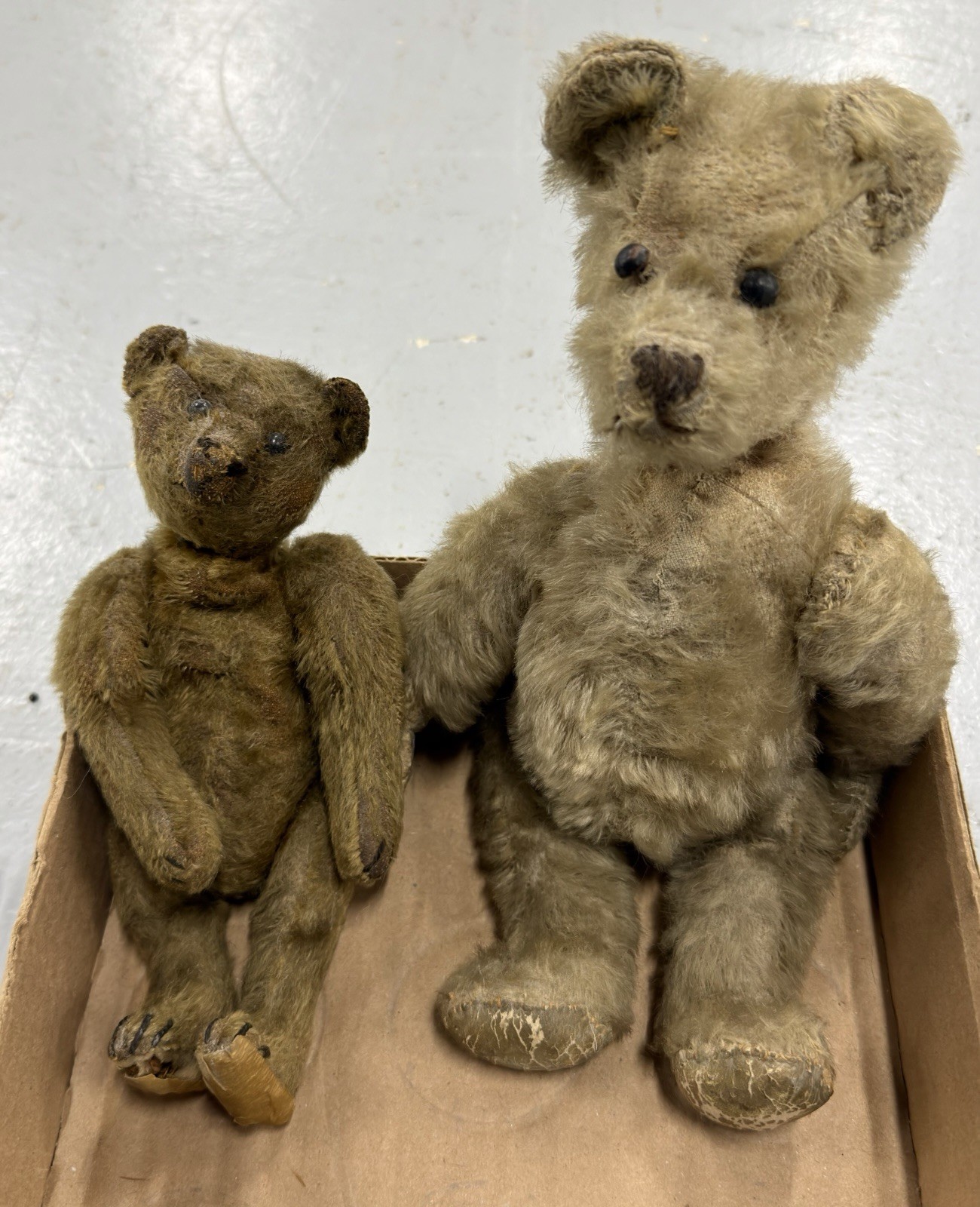 RARE Early ANTIQUE C 1900s Teddy BEAR Lot of Two - One Steiff RARE Early ANTIQUE C 1900s Teddy BEAR Lot of Two - One Steiff