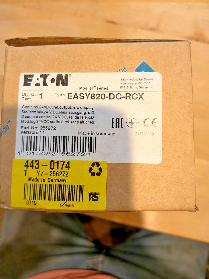 New EATON Moeller EASY820-DC-RCX Control Relay - New EATON Moeller EASY820-DC-RCX Control Relay -