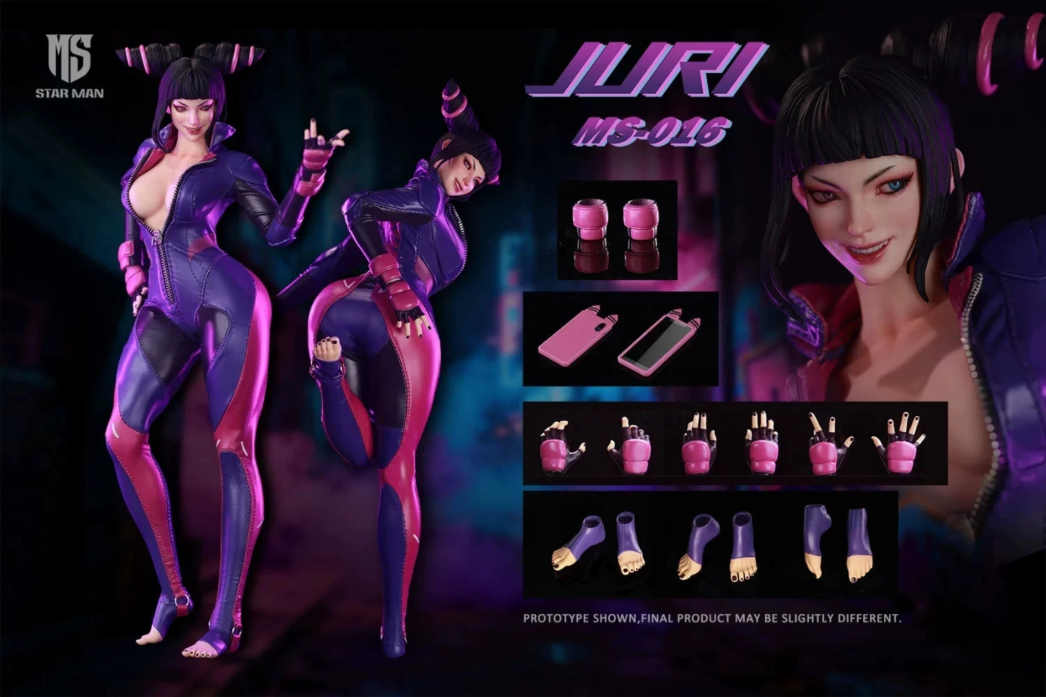 New STAR MAN MS-016 1/6 Female Fighter Spider Juri 12\