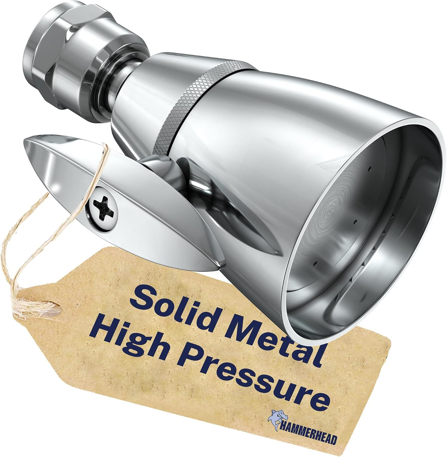 Hammerhead Metal High Pressure Shower Heads 2 Inch Flow Boosting Showerhead Hammerhead Metal High Pressure Shower Heads 2 Inch Flow Boosting Showerhead