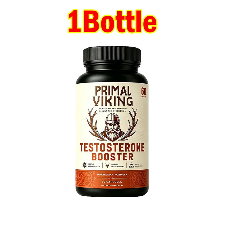 5X Primal Viking Testosterone Booster for Men Reindeer Organ Natural Supplement