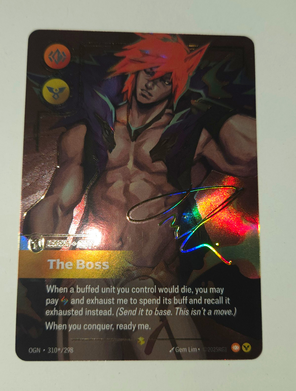 Riot Games League of Legends The Boss Signature Sett OGN 310/298 Legend Foil EN
