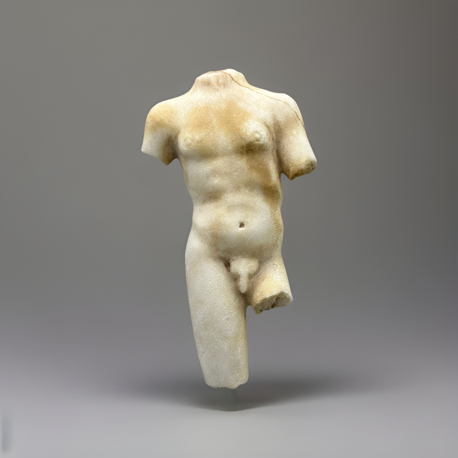 Ancient Central Asian Greek Hellenistic Royal Bust Figure Circa 2nd Century