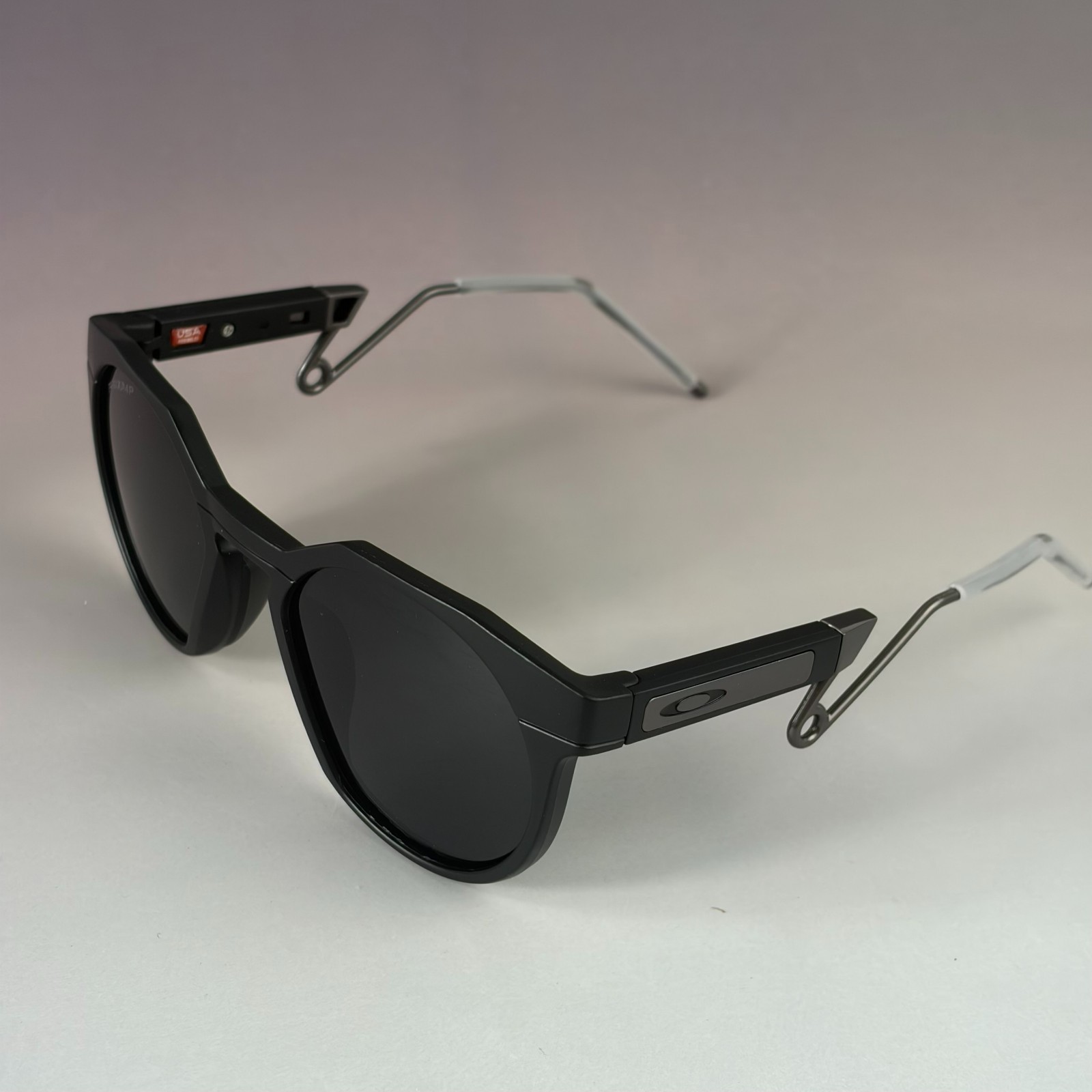 Oakley HSTN Metal Matte Black Round Sunglasses Prizm Black Polarized New Box Oakley HSTN Metal Matte Black Round Sunglasses Prizm Black Polarized New Box