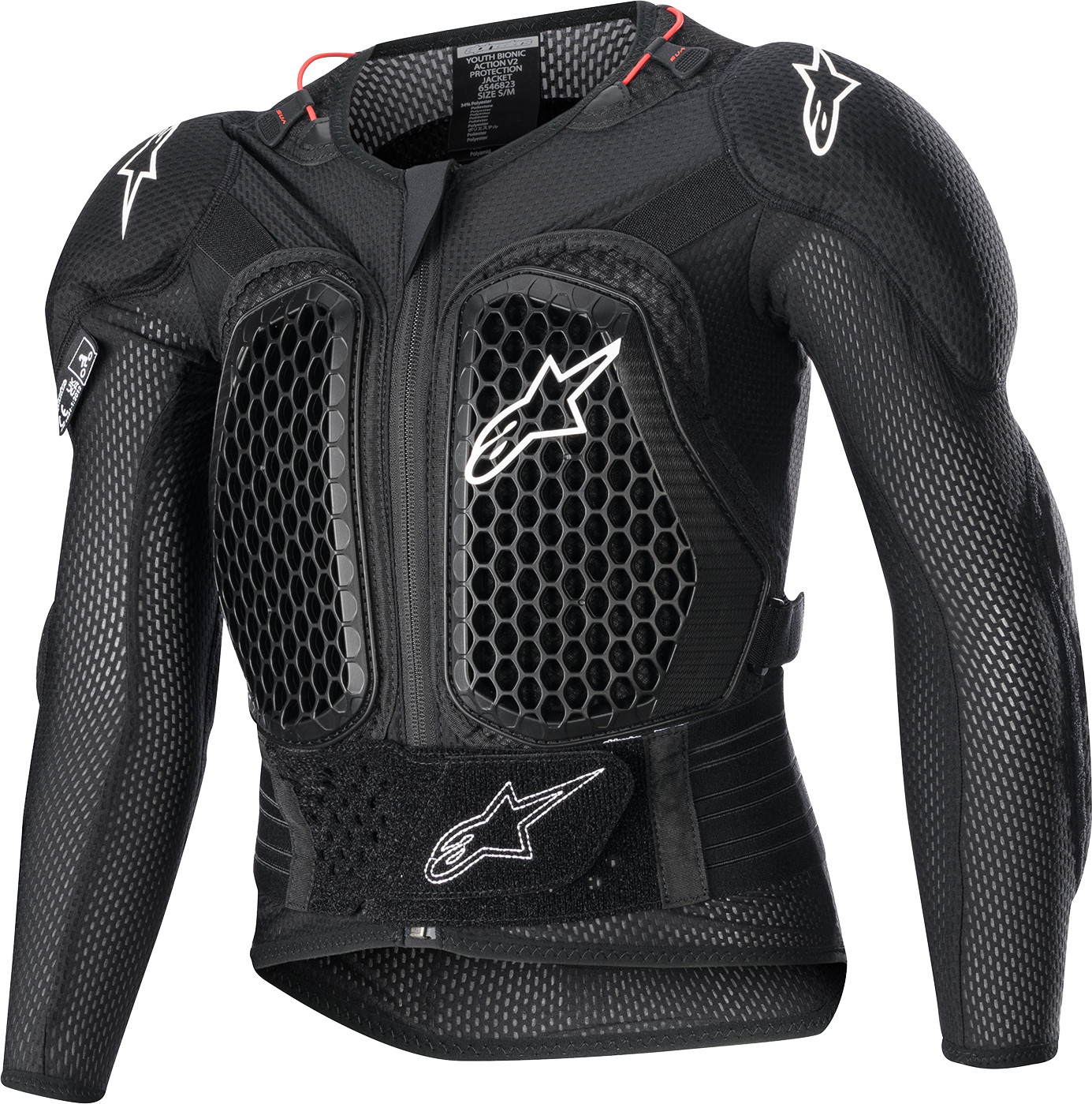 ALPINESTARS Youth Bionic Action V2 Protection Jacket - Black - For S/M ALPINESTARS Youth Bionic Action V2 Protection Jacket - Black - For S/M