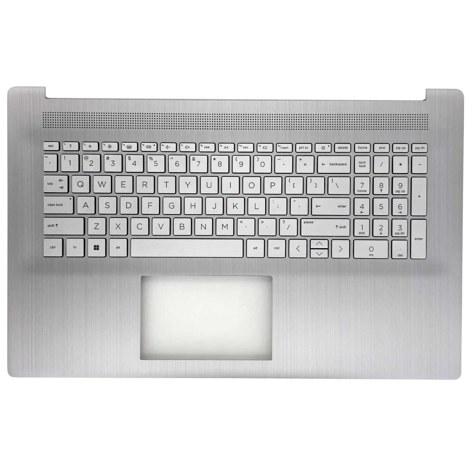 WWGTMC Upper Case Palmrest with Backlit US Keyboard for HP 17-CN 17-CP