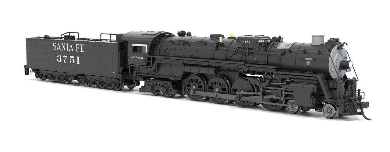 Broadway Limited ~ N Scale ~ 4-8-4 Northern ~ Santa Fe ATSF #3751 ~ DC Version Broadway Limited ~ N Scale ~ 4-8-4 Northern ~ Santa Fe ATSF #3751 ~ DC Version