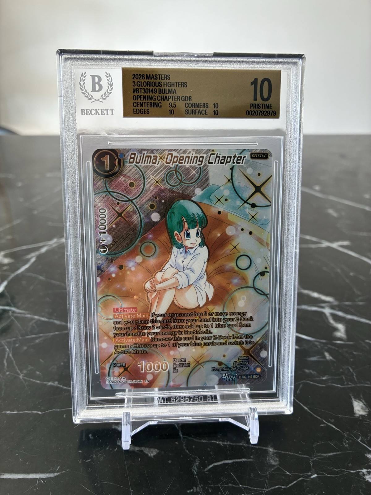 Bandai Bulma: Opening Chapter BT30-149 GDR Beckett 10 Pristine EN