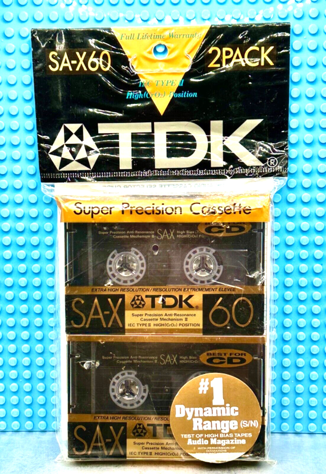 TDK  SA-X   60  1989  USA  TYPE II   TWINPAK  BLANK CASSETTE TAPES (2) (SEALED)