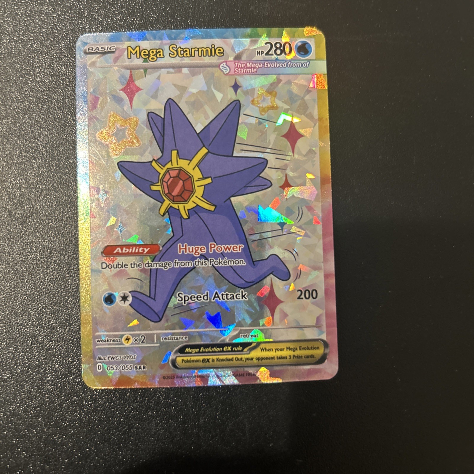 Pokemon Mega Starmie Special Doujin Art Starry Holo Card Pokemon Mega Starmie Special Doujin Art Starry Holo Card