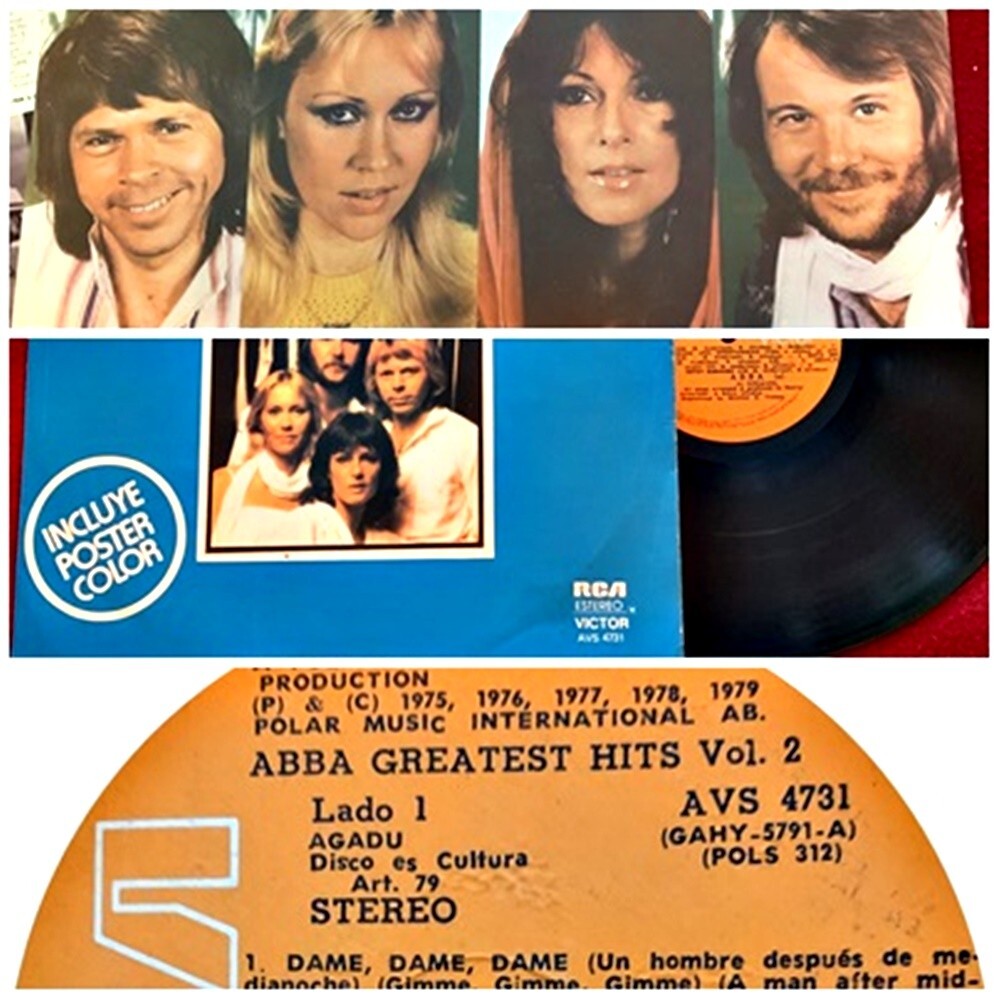 ABBA - GREATEST HITS VOL 2 - INCLUDES ONLY URUGUAY POSTER -  URUGUAY