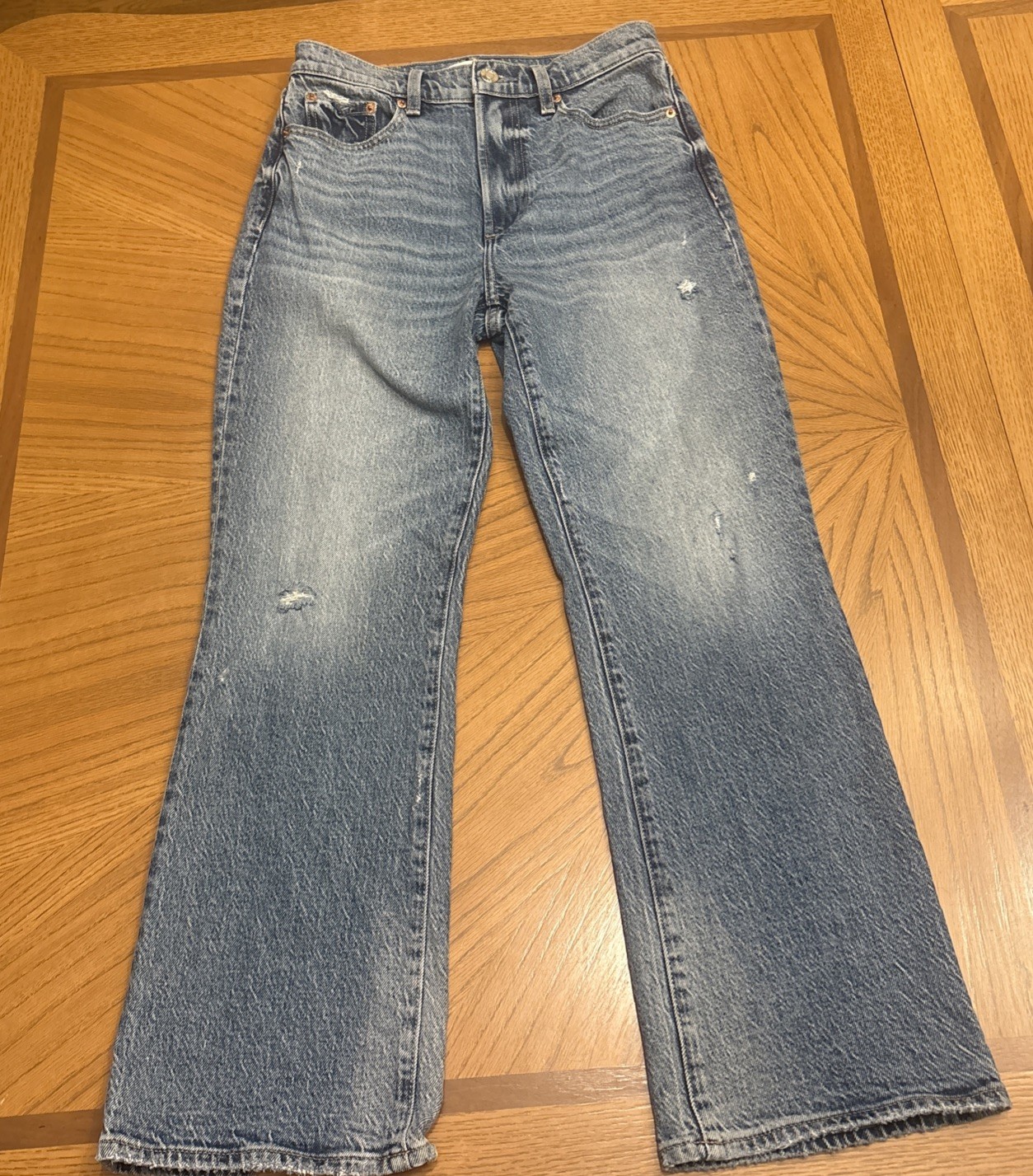 Pistola Ally High Rise Ankle Bootcut Jeans Size 26 Central Vintage Blue Stretch