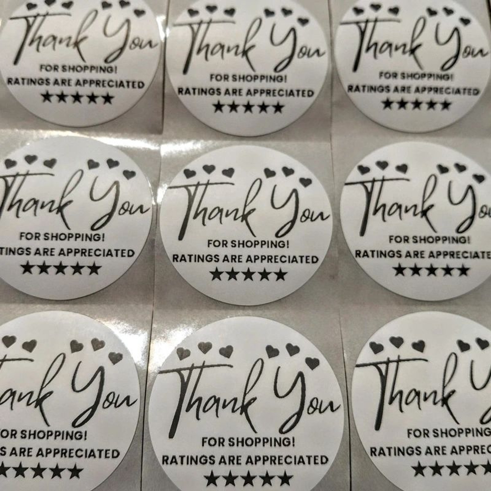 250 Pack Thank You Stickers 2 250 Pack Thank You Stickers 2