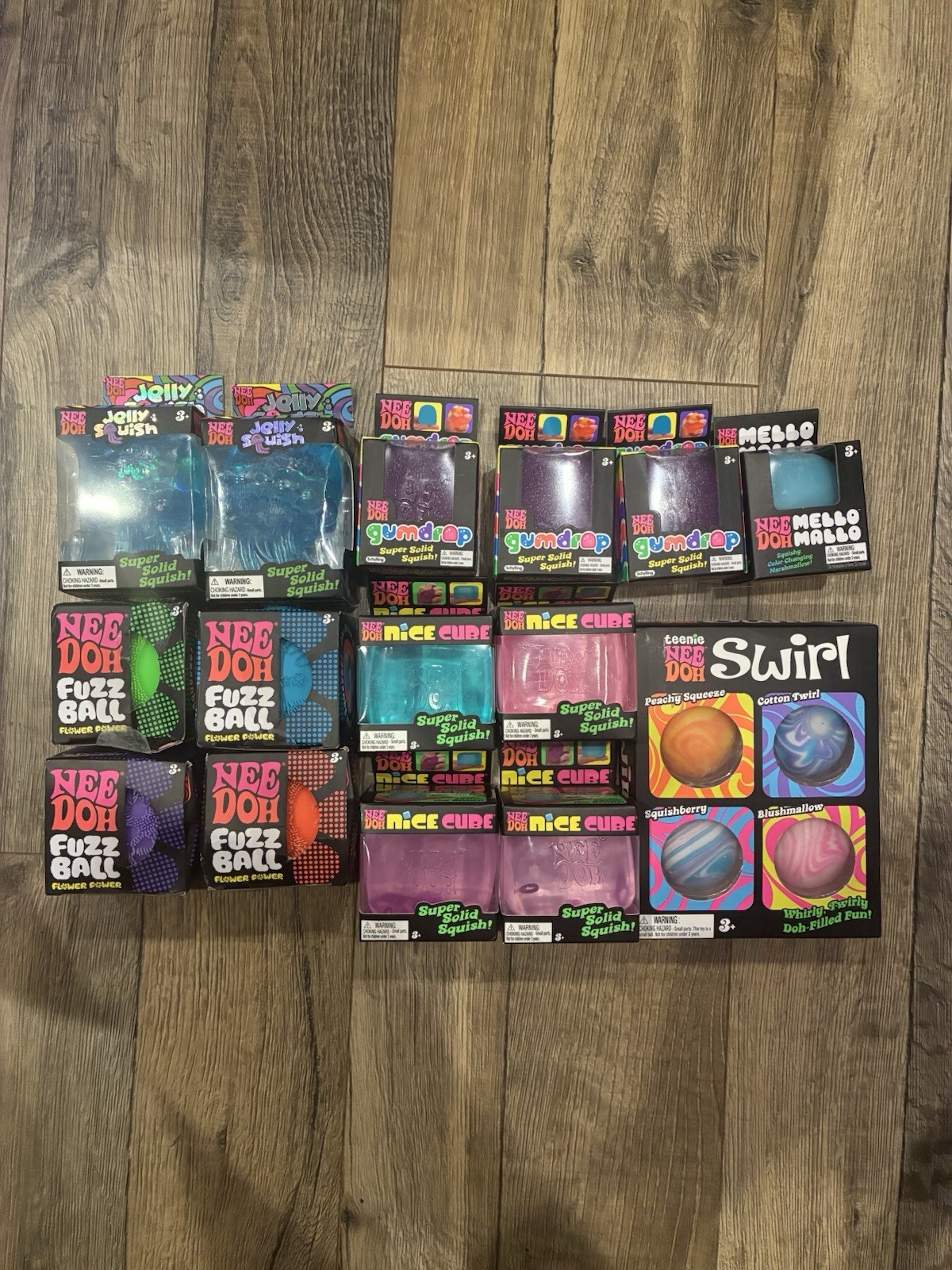 BRAND NEW NeeDoh HUGE Squishy Bundle Lot 15 Count Swirl Nice Cubes And More BRAND NEW NeeDoh HUGE Squishy Bundle Lot 15 Count Swirl Nice Cubes And More