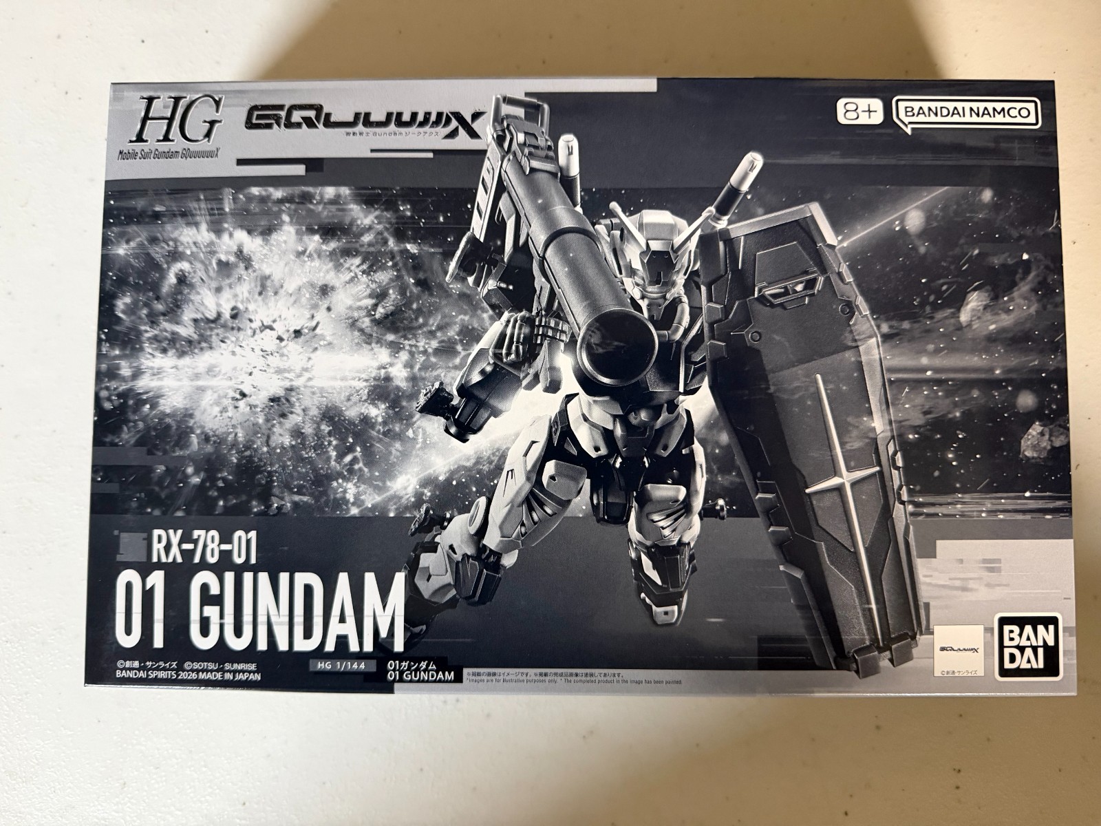 P-Bandai HG 01 Gundam GQuuuuuux RX-78-01 Limited Edition 1/144