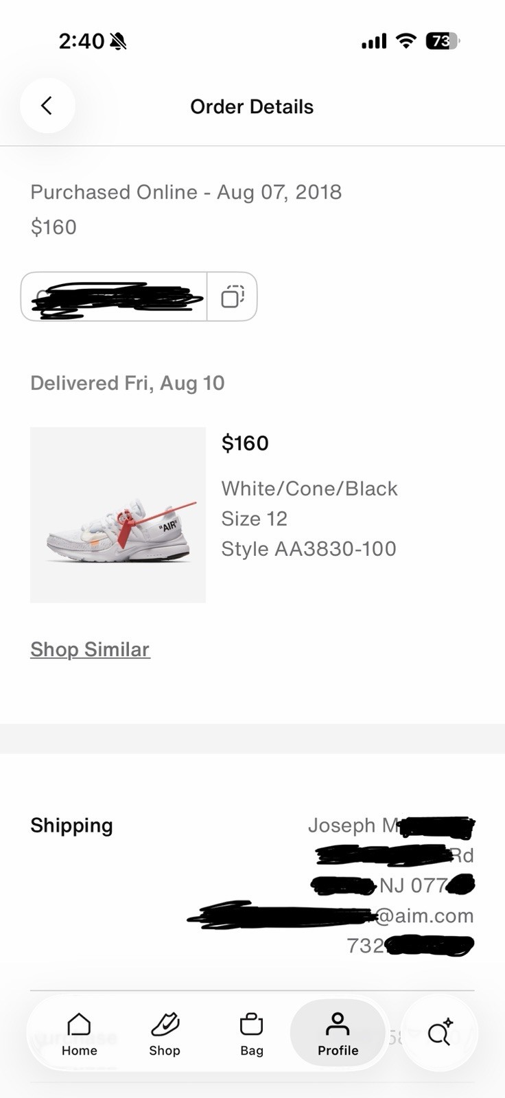 Nike Air Presto Off-White White 2018 Size 12 AA3830-100 DS Sealed Nike Shipment