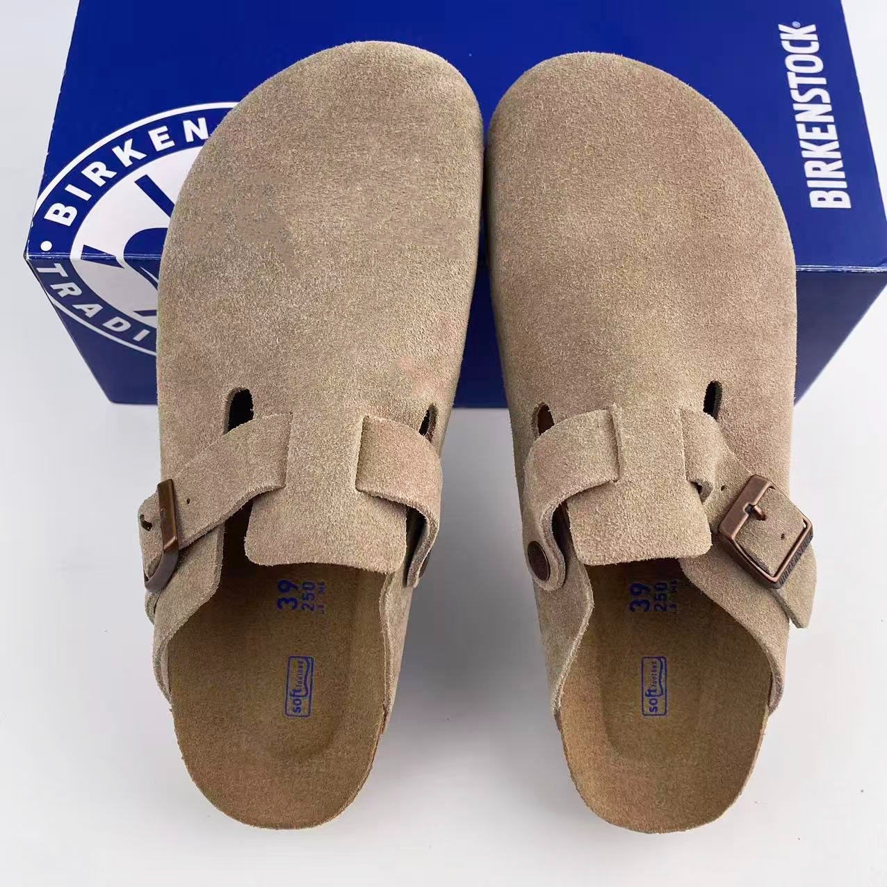 Birkenstock Boston Soft Footbed Suede Leather Unisex Sandals | All Colors