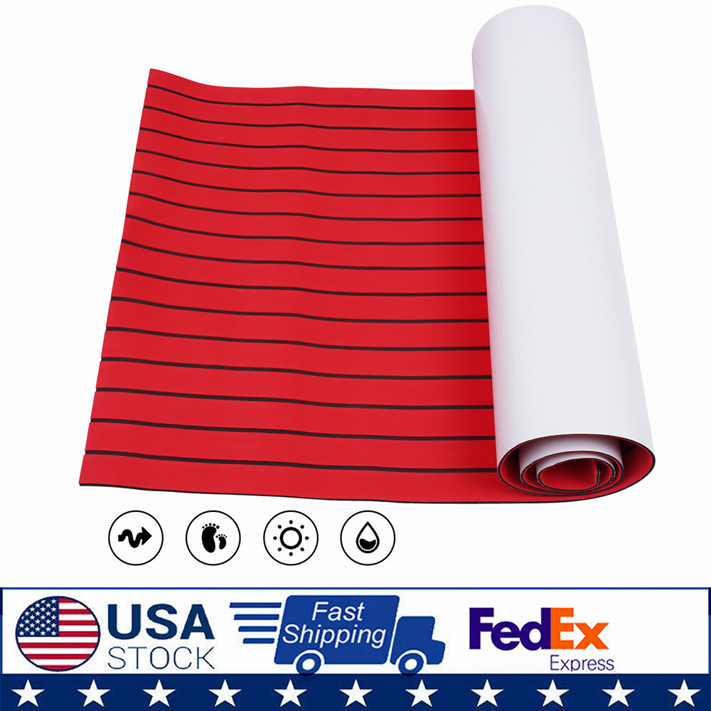 Premium Yacht Sea Deck EVA Foam Flooring Bevel Boat Teak Decking Sheet Mat Red Premium Yacht Sea Deck EVA Foam Flooring Bevel Boat Teak Decking Sheet Mat Red