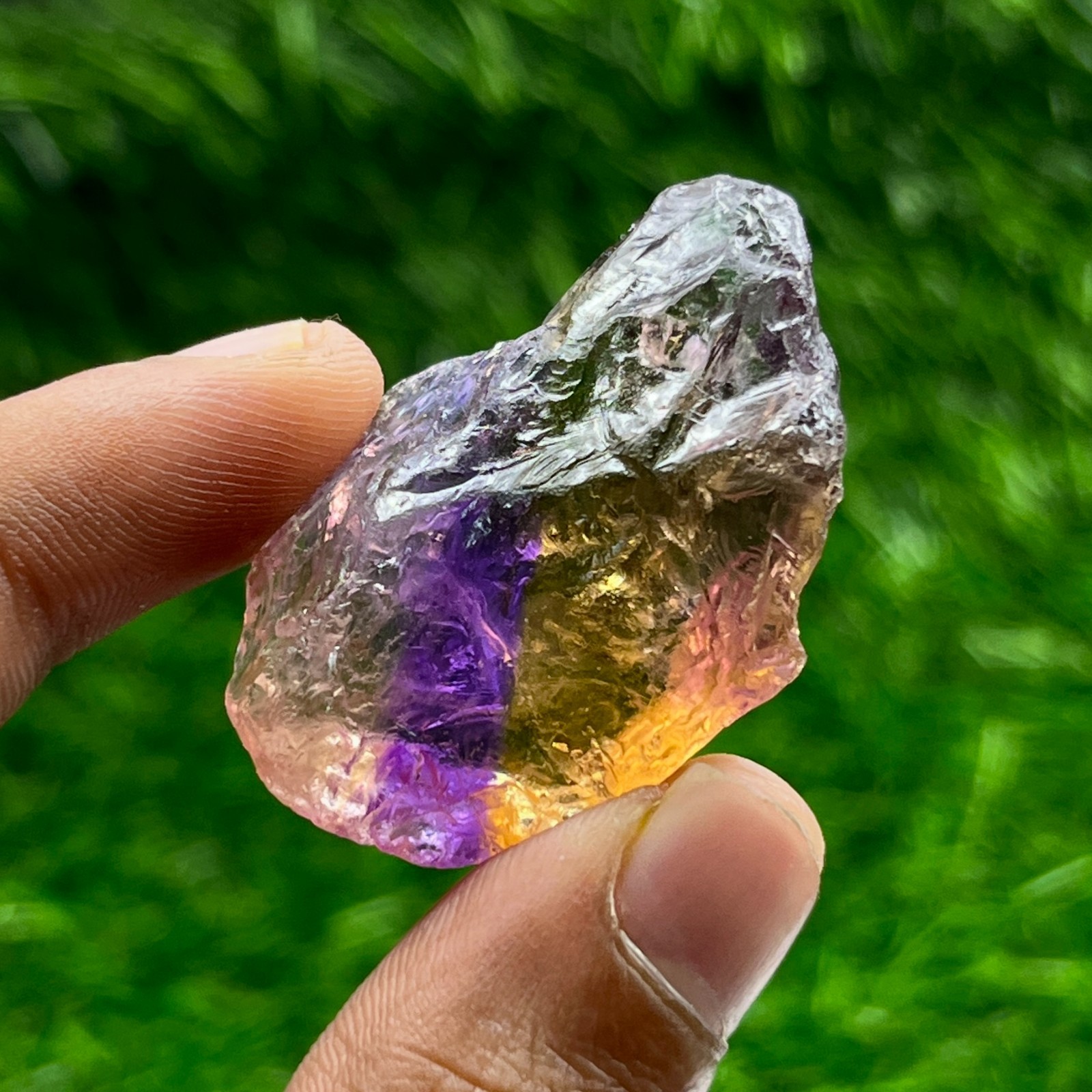 112 Cts Rare Big Ametrine Rough Gemstone – Natural Raw Amethyst and Citrine