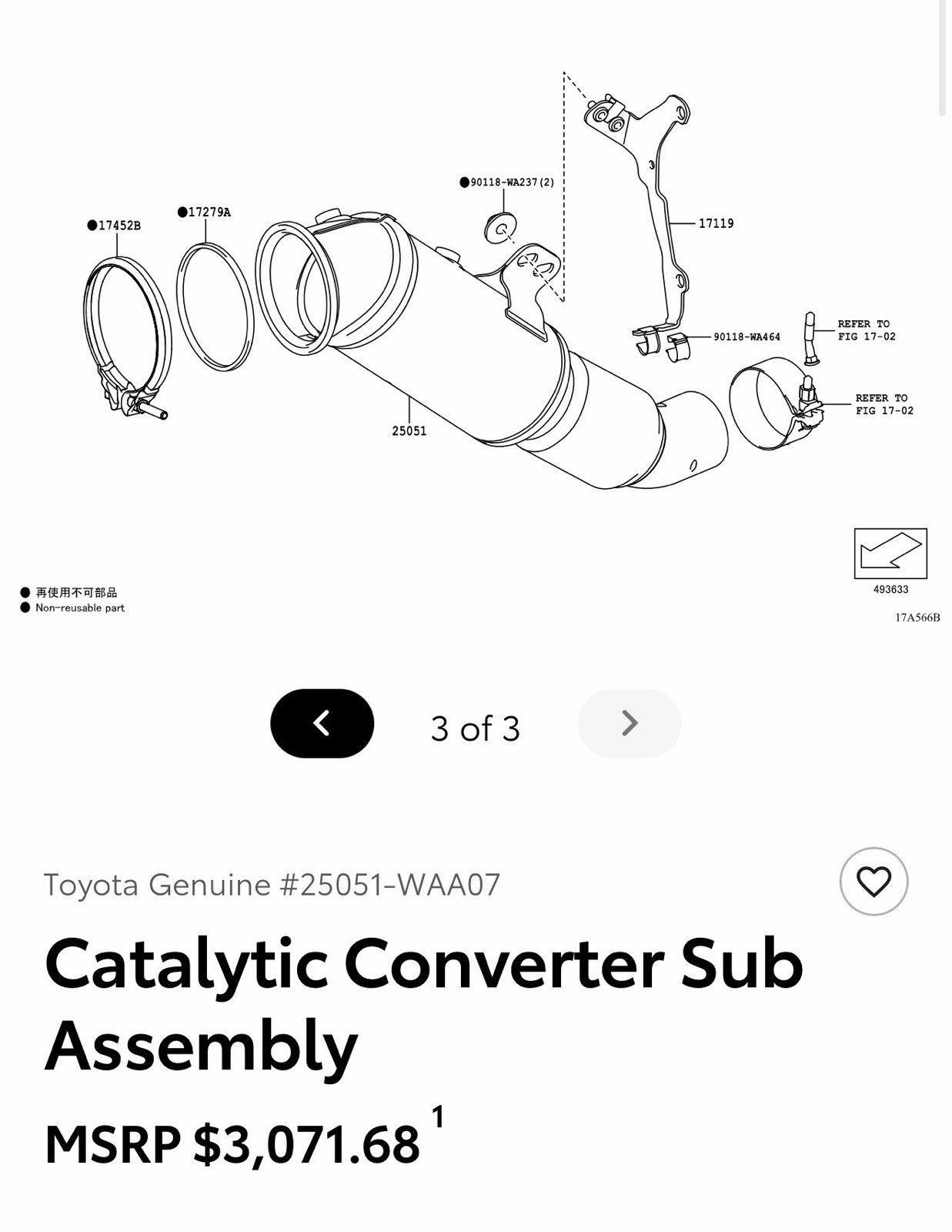 2020-2026 GR Supra OEM Catalytic Converter Open Box