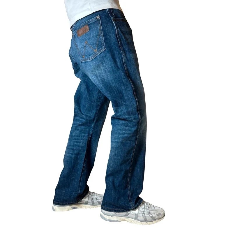 Vintage Wrangler Blue Bootcut Jeans - W36 L30 Vintage Wrangler Blue Bootcut Jeans - W36 L30