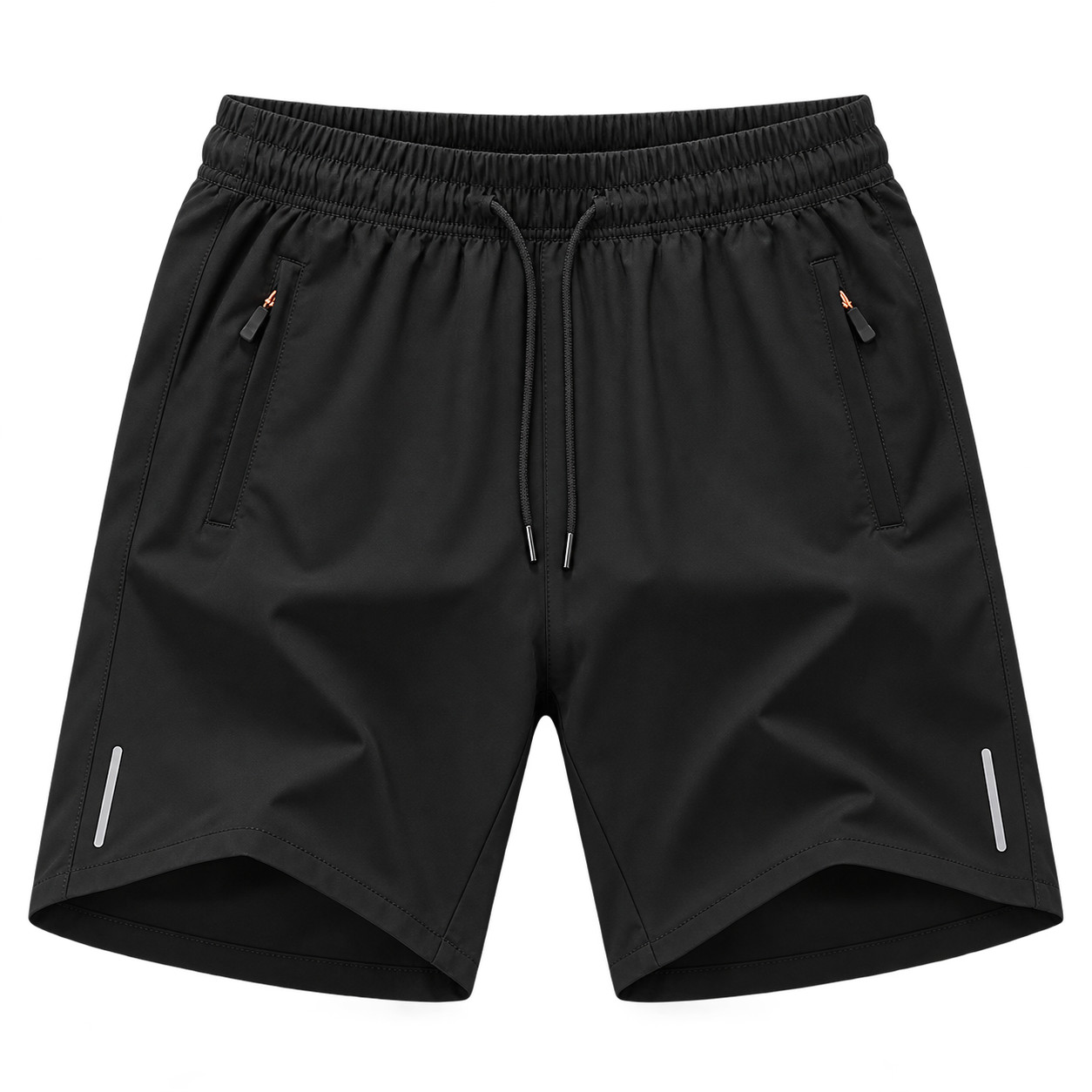 3-Pack Quick-Dry Men's Athletic Shorts with Zipper Pockets for Gym Running