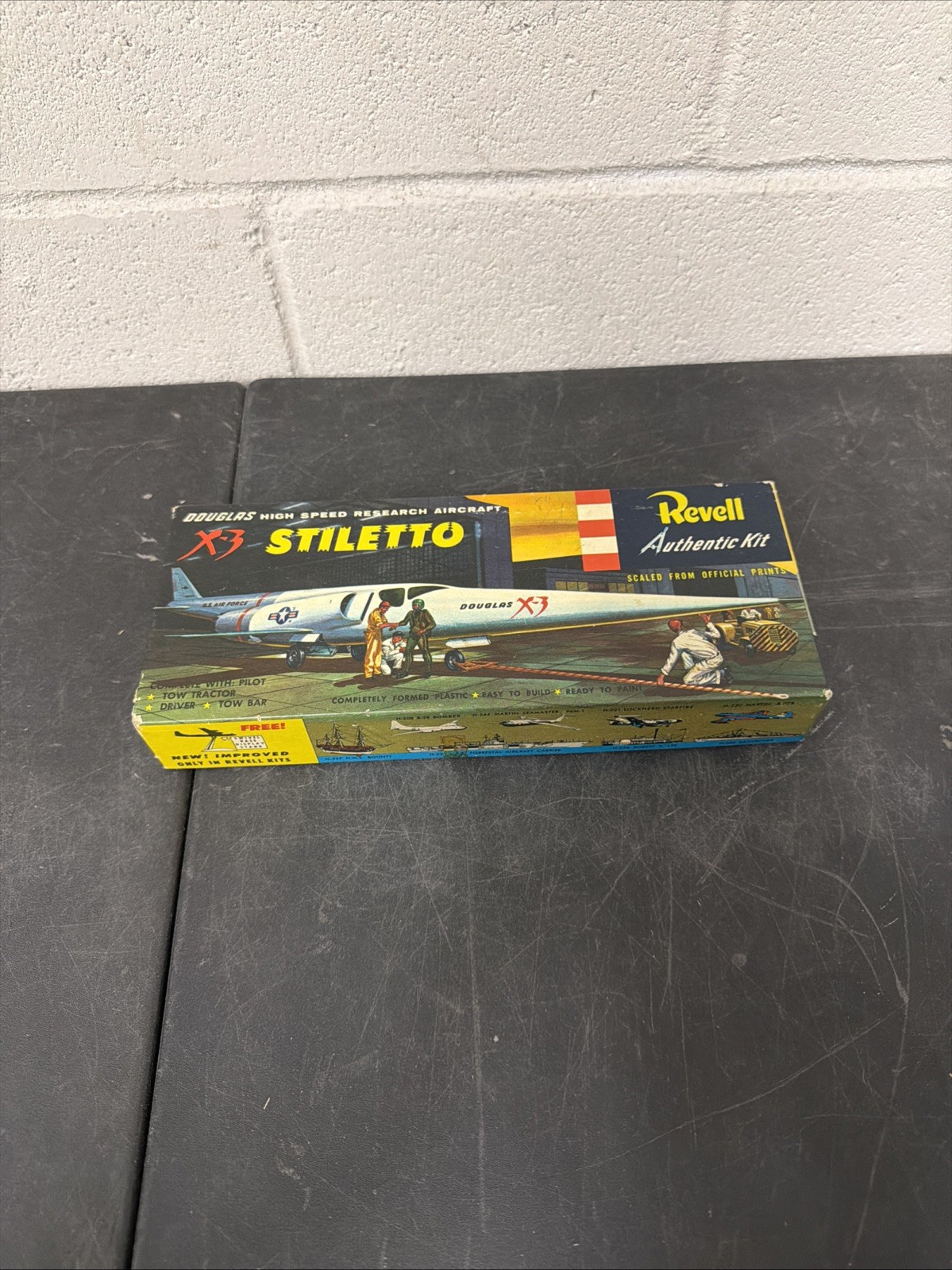 Revell H-259:89 Douglas X-3 Stiletto in Original Box 1955 vintage