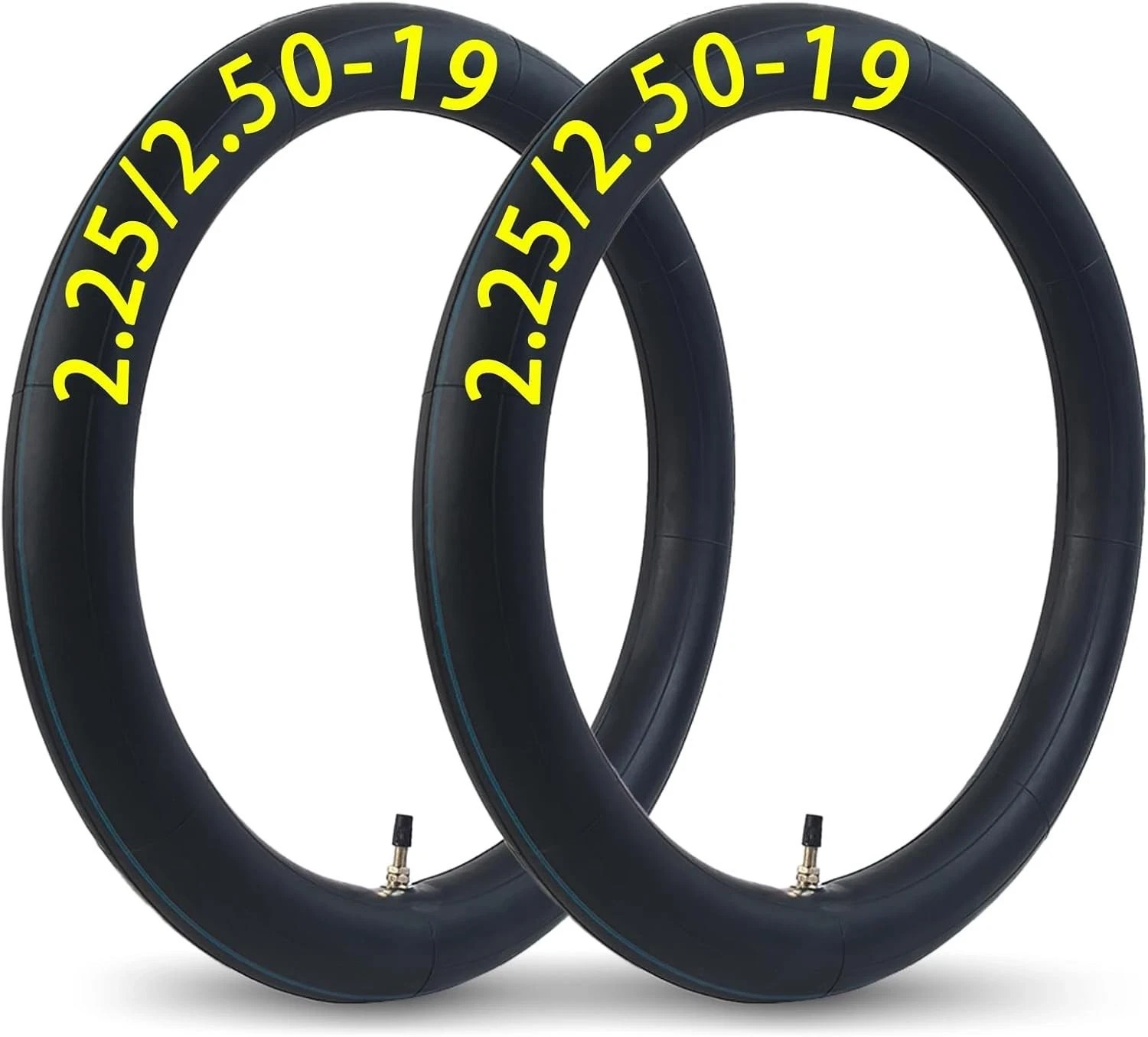 2-Pcs 2.25/2.50-19 Inner Tube 2.25-19 2.50-19 Tube | 70/100-19 Dirt Bike Tube