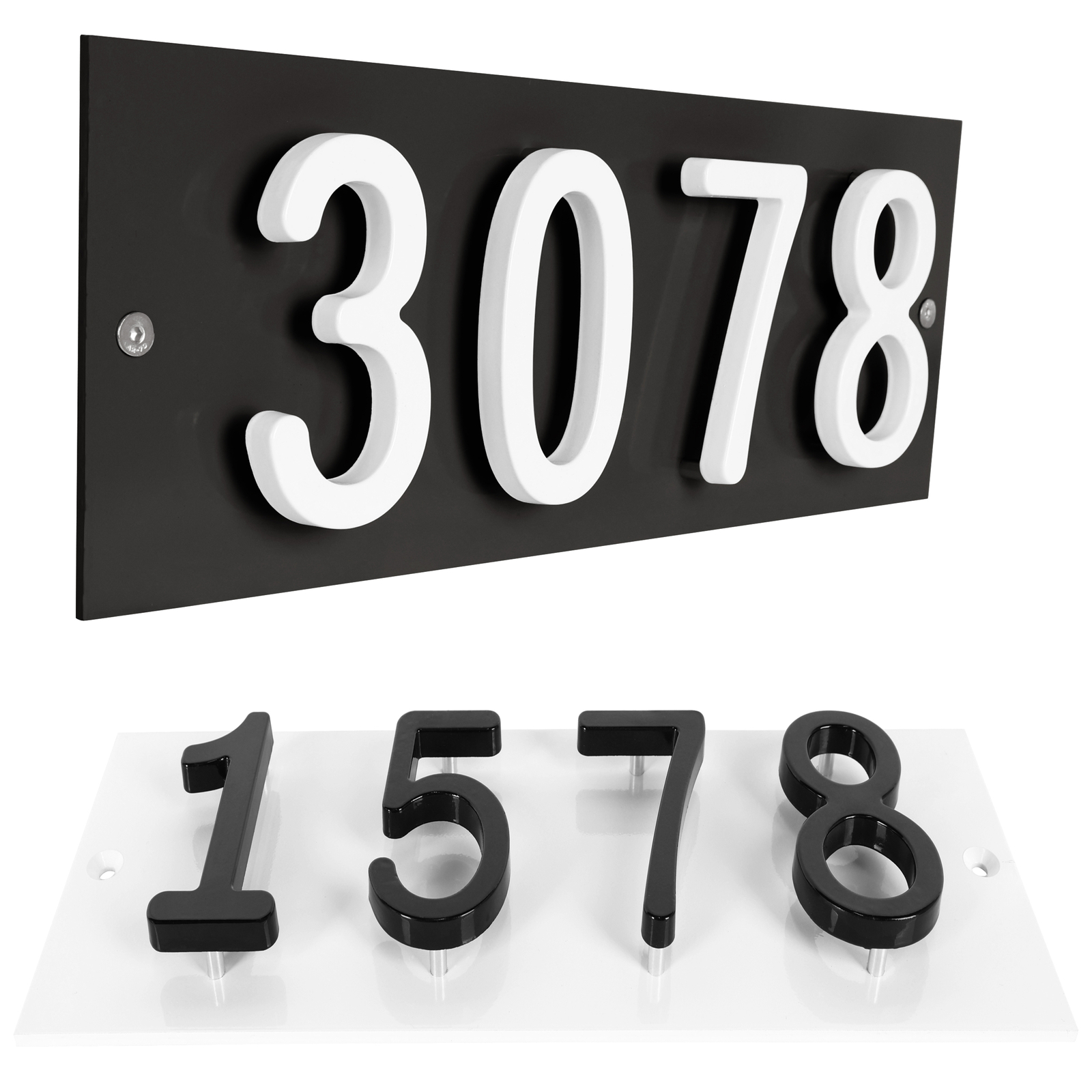 ColourTree Custom Size Personalized House Numbers Address Street Sign Plaque ColourTree Custom Size Personalized House Numbers Address Street Sign Plaque