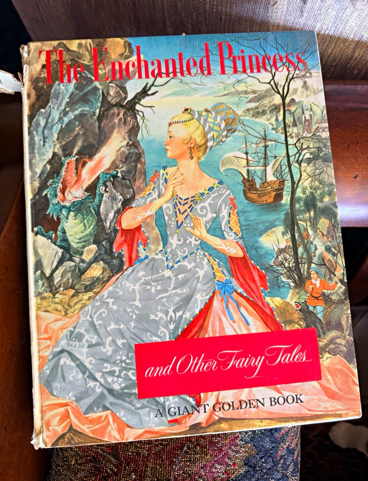 Vintage Golden Book Enchanted Princess & Other Fairy Tales Giant Golden Book