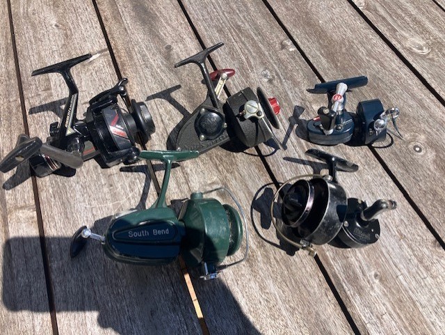 Vintage Fishing Reel Lot of 5 - Mitchell 409 High Speed, DAM Quick, Daiwa, SB Vintage Fishing Reel Lot of 5 - Mitchell 409 High Speed, DAM Quick, Daiwa, SB