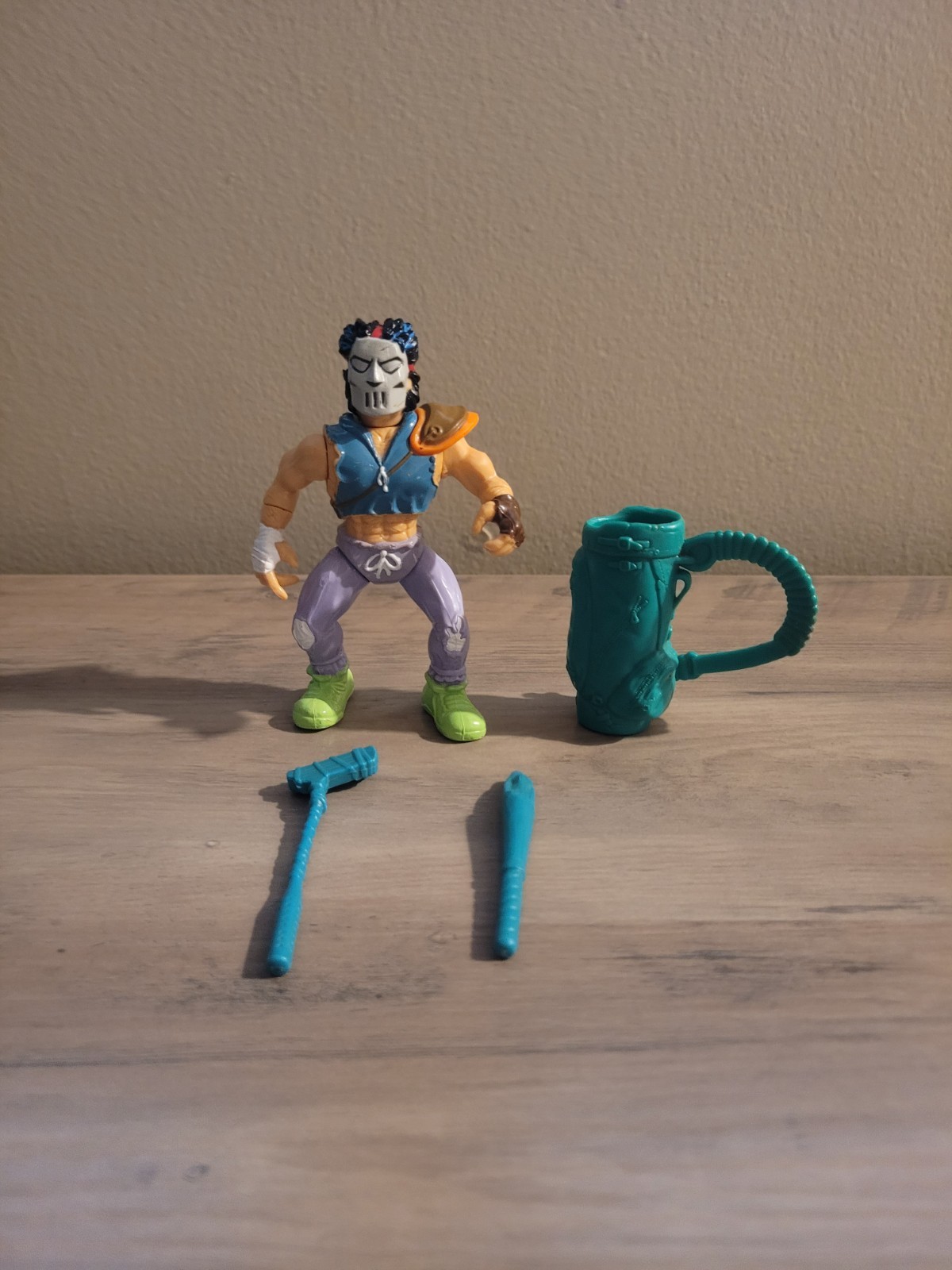 VTG Casey Jones Complete Teenage Mutant Ninja Turtles Playmates 1989 Figure VTG Casey Jones Complete Teenage Mutant Ninja Turtles Playmates 1989 Figure