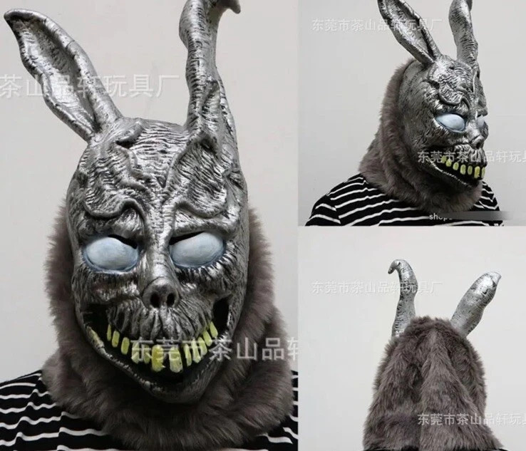 Donnie Darko Frank the Bunny Latex Mask – Horror Movie Inspired Full Head Costum