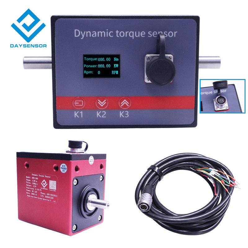 DAYSENSOR Torque Rotary Sensor with LCD Display, 4-20mA 0-3000N.m 