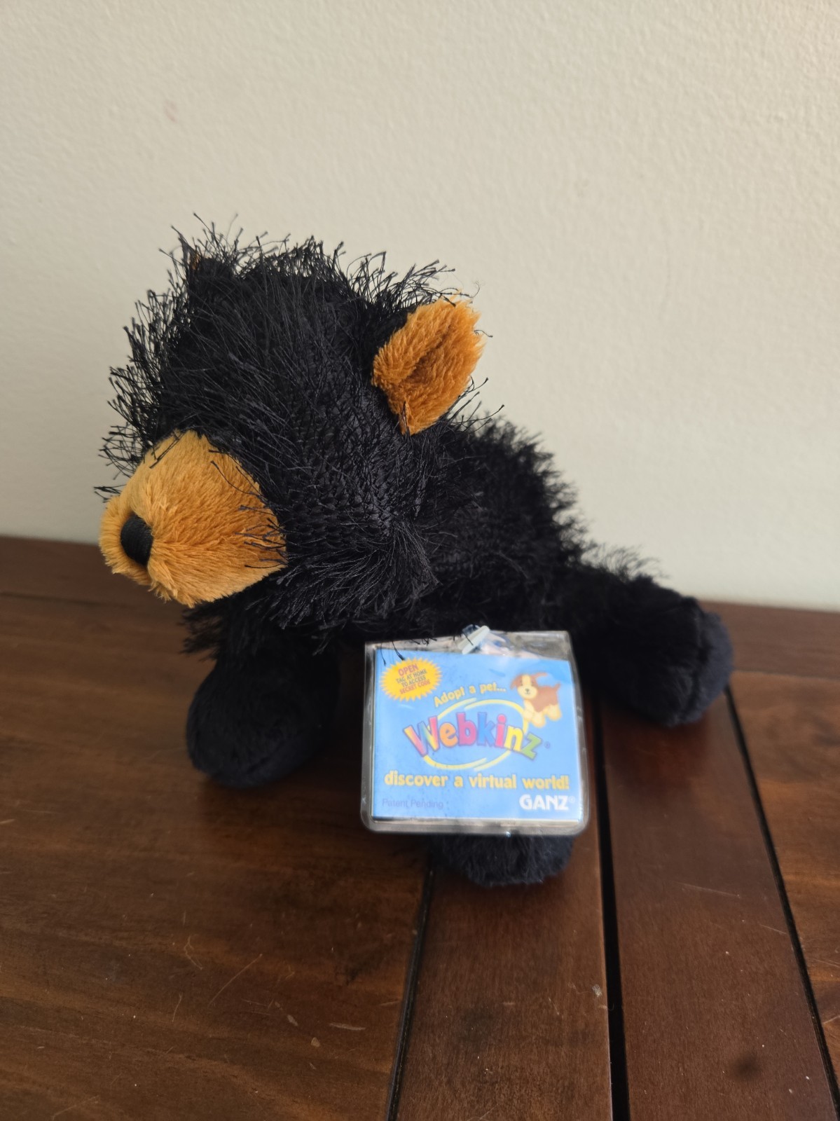 New Webkinz Black Bear Ganz Plus Toy WITH SEALED CODE UNUSED