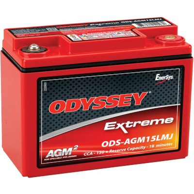 Odyssey Battery ODS-AGM15LMJ, One Battery 12V 150 Cold Cranking Amps AGM