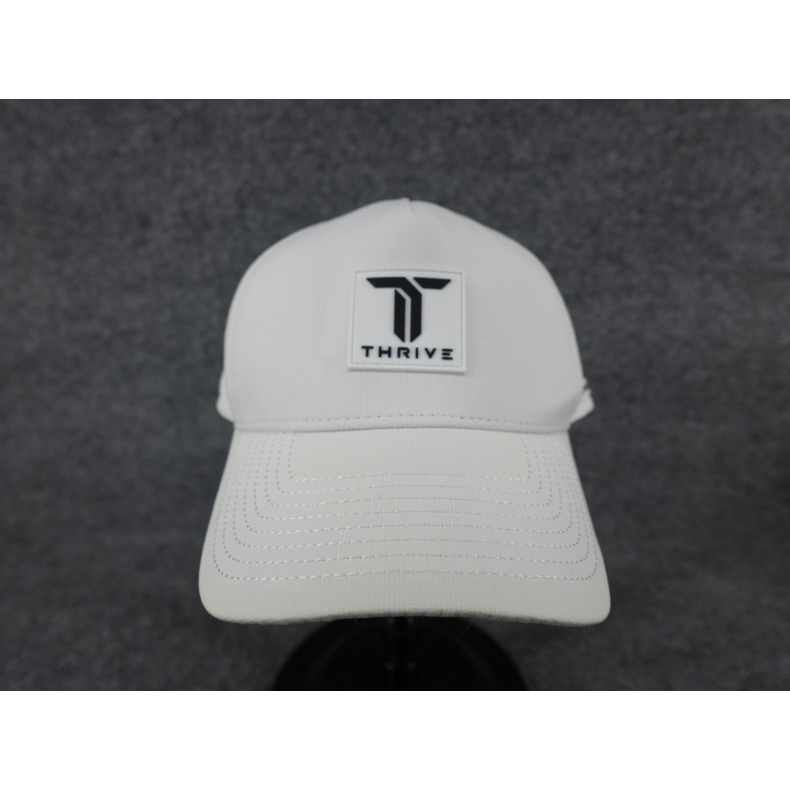 Thrive Elite Snapback Hat Unisex OSFM White Good Performance Perforated Cap