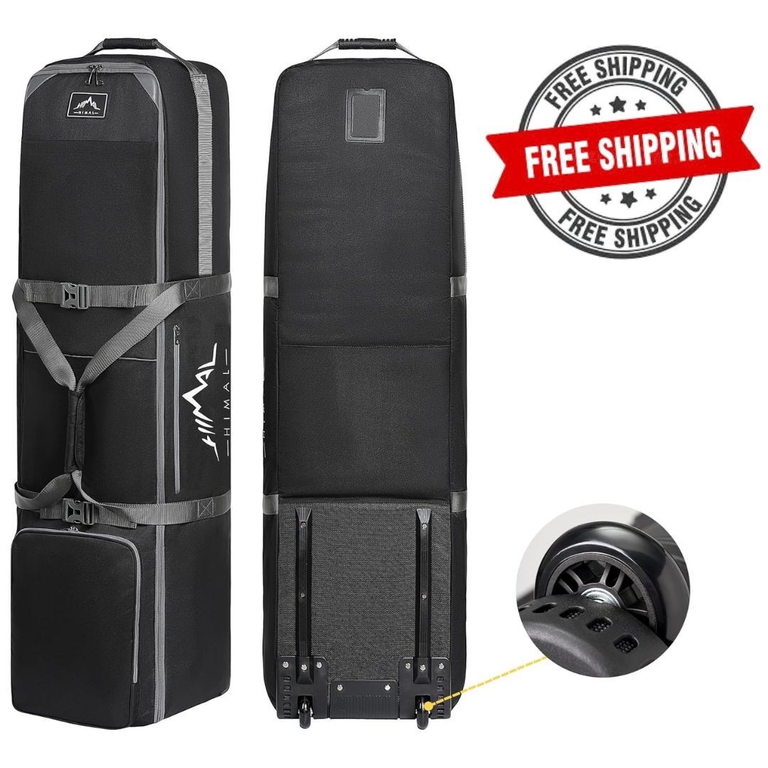 Hard Case Golf Club Travel Bag with Wheels Luggage Lock Cover Airline Waterproof Hard Case Golf Club Travel Bag with Wheels Luggage Lock Cover Airline Waterproof