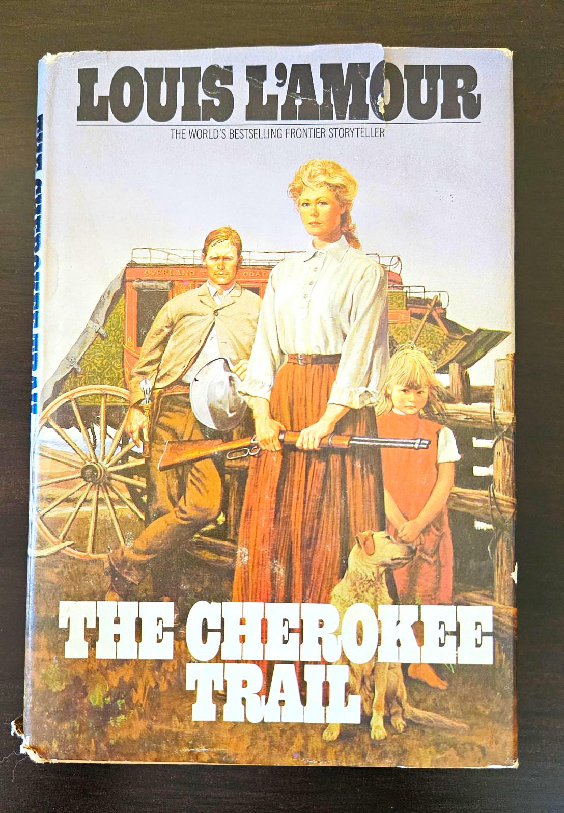 Vintage 1982 Louis L\'Amour The Cherokee Trail Bantam HC/DJ Book Club Map Vintage 1982 Louis L\'Amour The Cherokee Trail Bantam HC/DJ Book Club Map