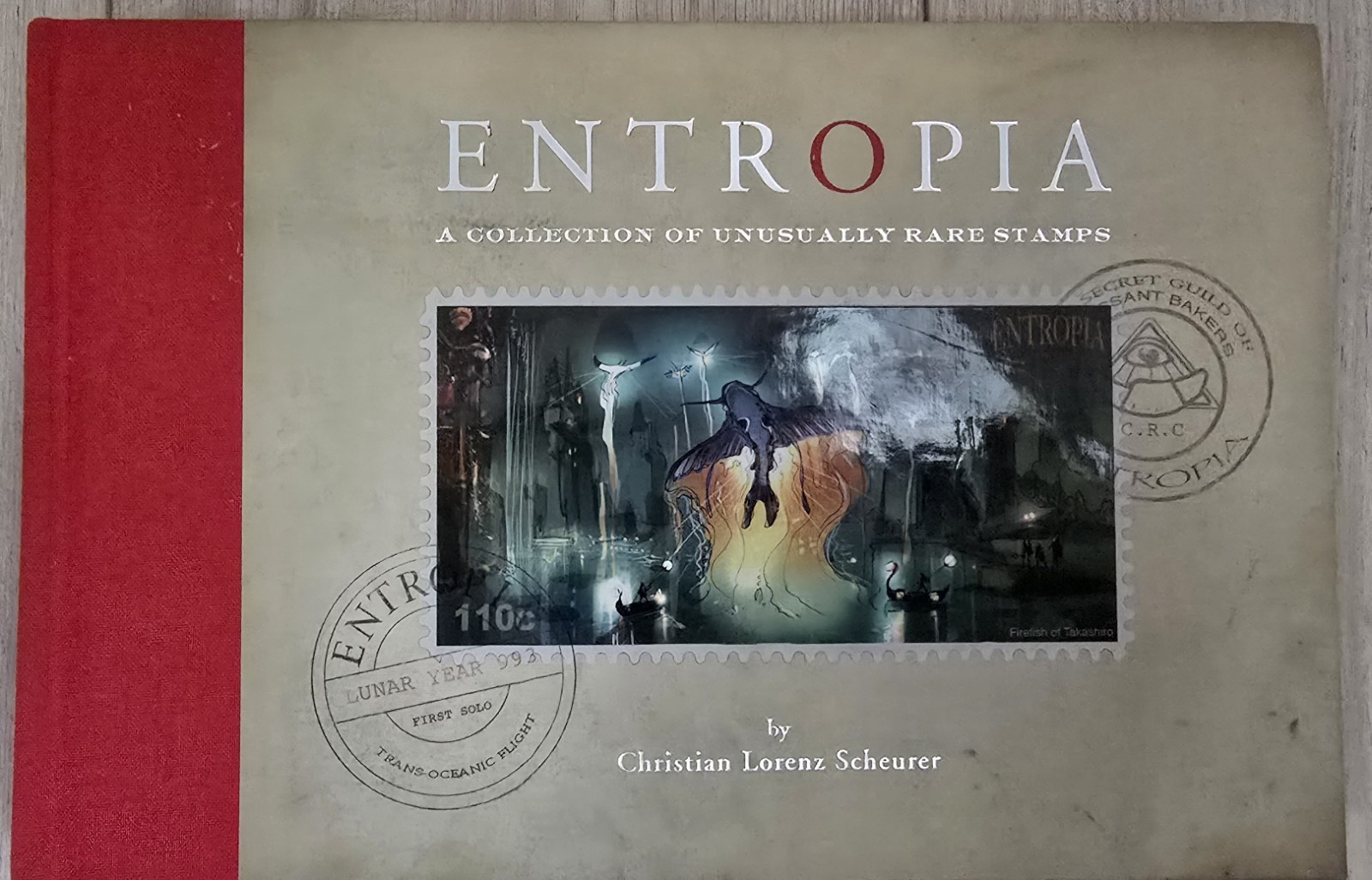 SIGNED Entropia Christian Lorenz Scheurer Book with ORIGINAL 2-PAGE SKETCH Art