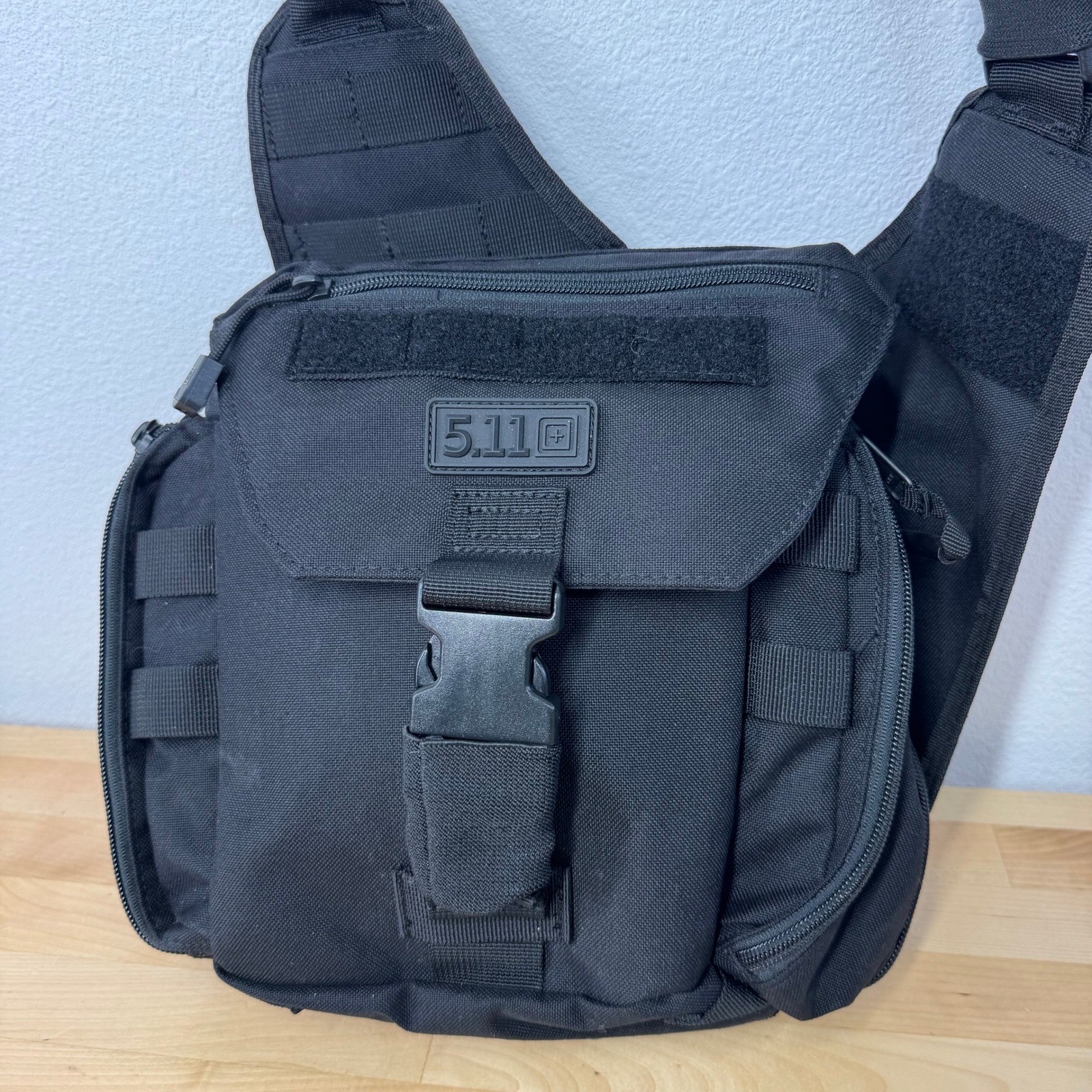 5.11 Tactical Push Pack Utility Shoulder Bag Black 56037 Nylon EDC Sling Bag