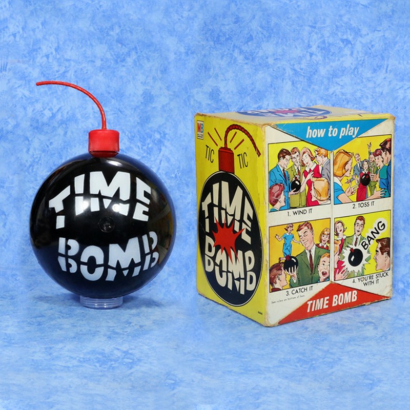 1964 TIME BOMB GAME in BOX by Milton Bradley MINTY
