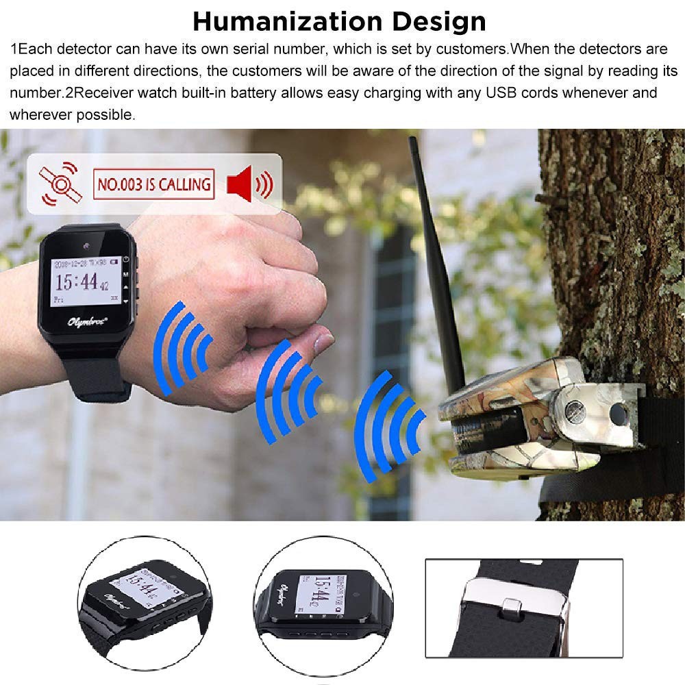 Olymbros Security Sensors/Outdoor Animals Alarm System Long Range IR IP54 Motion