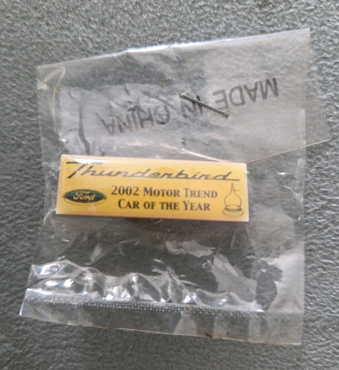 2002 Motor Trend Ford Thunderbird Car Of The Year Enamel Lapel Hat Pin Pinback 2002 Motor Trend Ford Thunderbird Car Of The Year Enamel Lapel Hat Pin Pinback