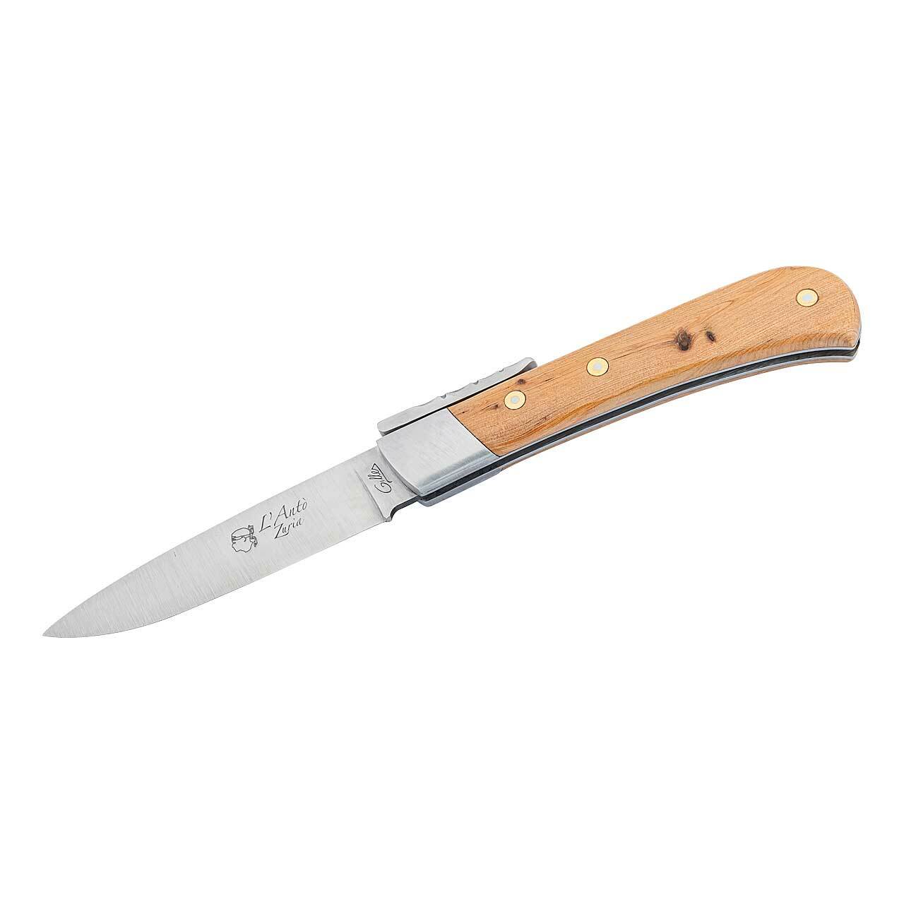 NEW  FONTENILLE PATAUD L\'ANTO POCKET KNIFE / SANDVIK 14C28N / JUNIPER WOOD