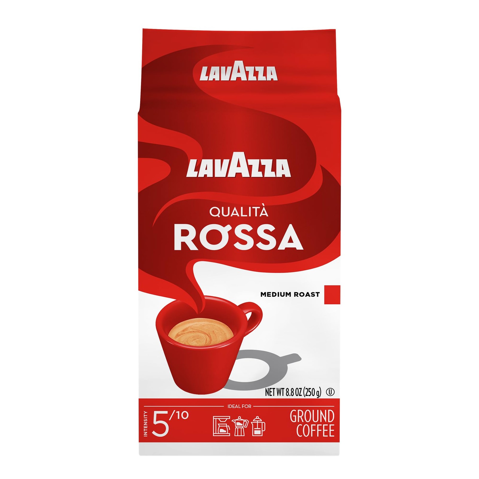 Lavazza Qualità Rossa Ground Coffee, Medium Roast, 8.8 Ounce (Pack of 4) Lavazza Qualità Rossa Ground Coffee, Medium Roast, 8.8 Ounce (Pack of 4)