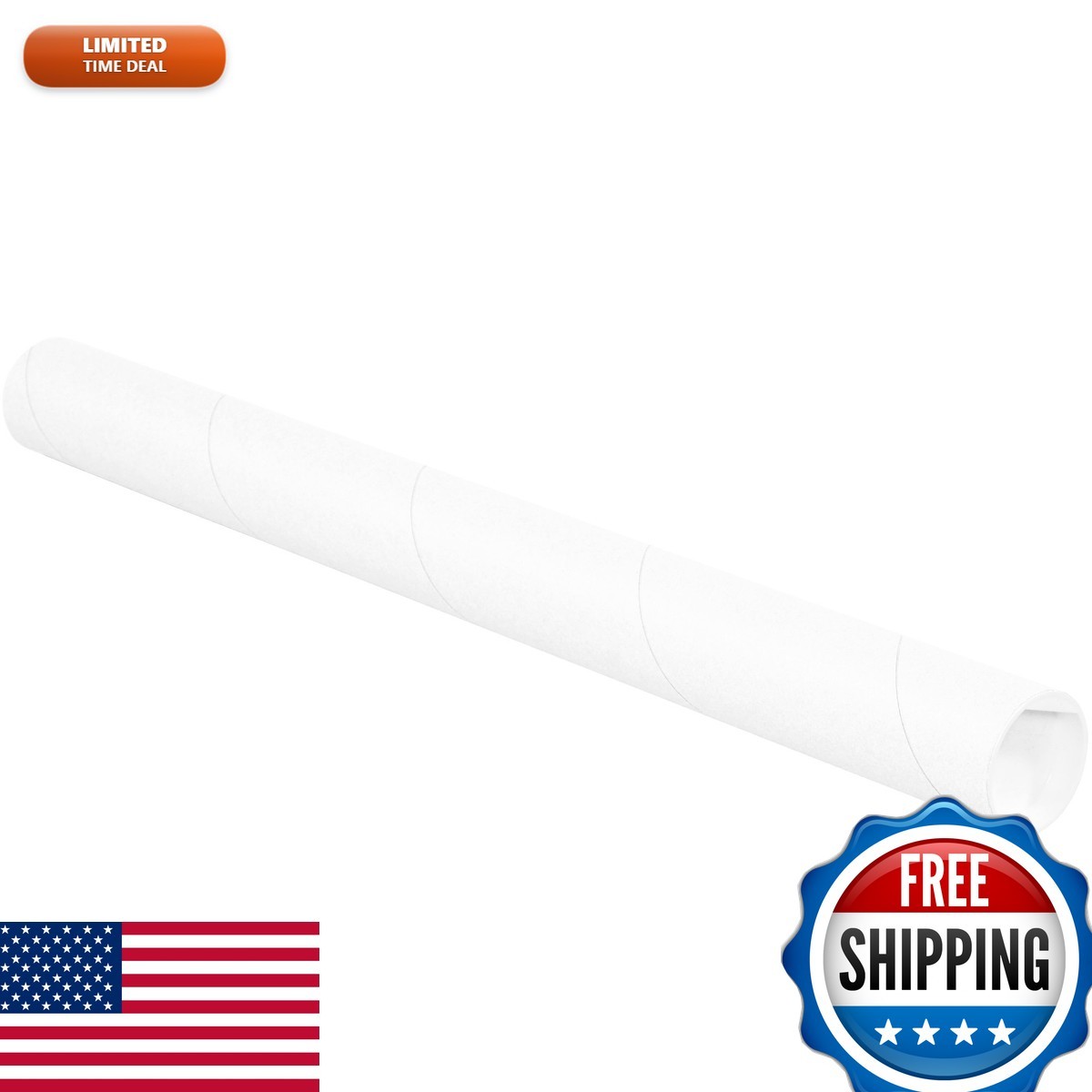 Ship Now Supply SNP2015W Mailing Tubes with Caps 2