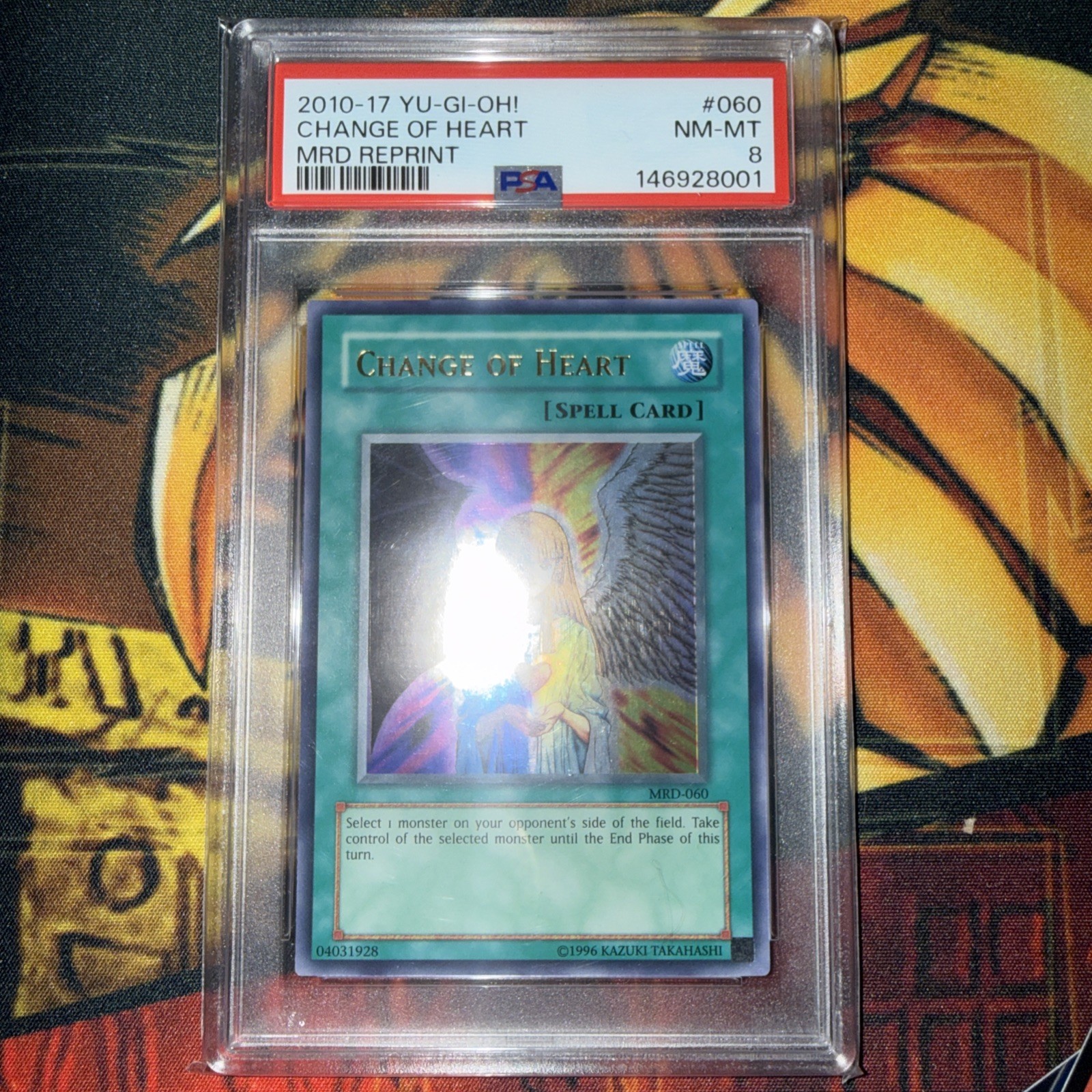 Yu-Gi-Oh Change of Heart Metal Raiders 2010-17 Reprint Ultra MRD-060 PSA 8 Yu-Gi-Oh Change of Heart Metal Raiders 2010-17 Reprint Ultra MRD-060 PSA 8