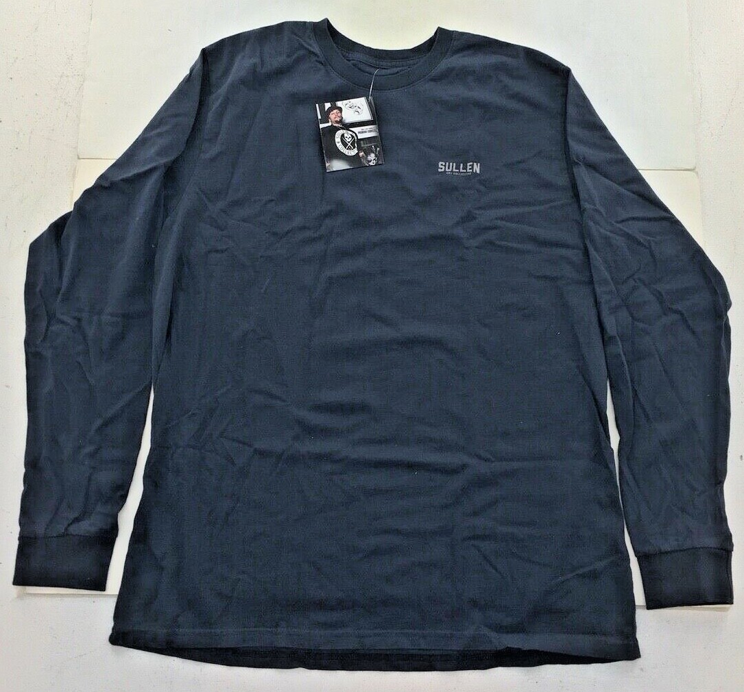 Sullen Art Collective Long Sleeve T-shirt Basic Logo Navy Sizes M to 5XL Sullen Art Collective Long Sleeve T-shirt Basic Logo Navy Sizes M to 5XL