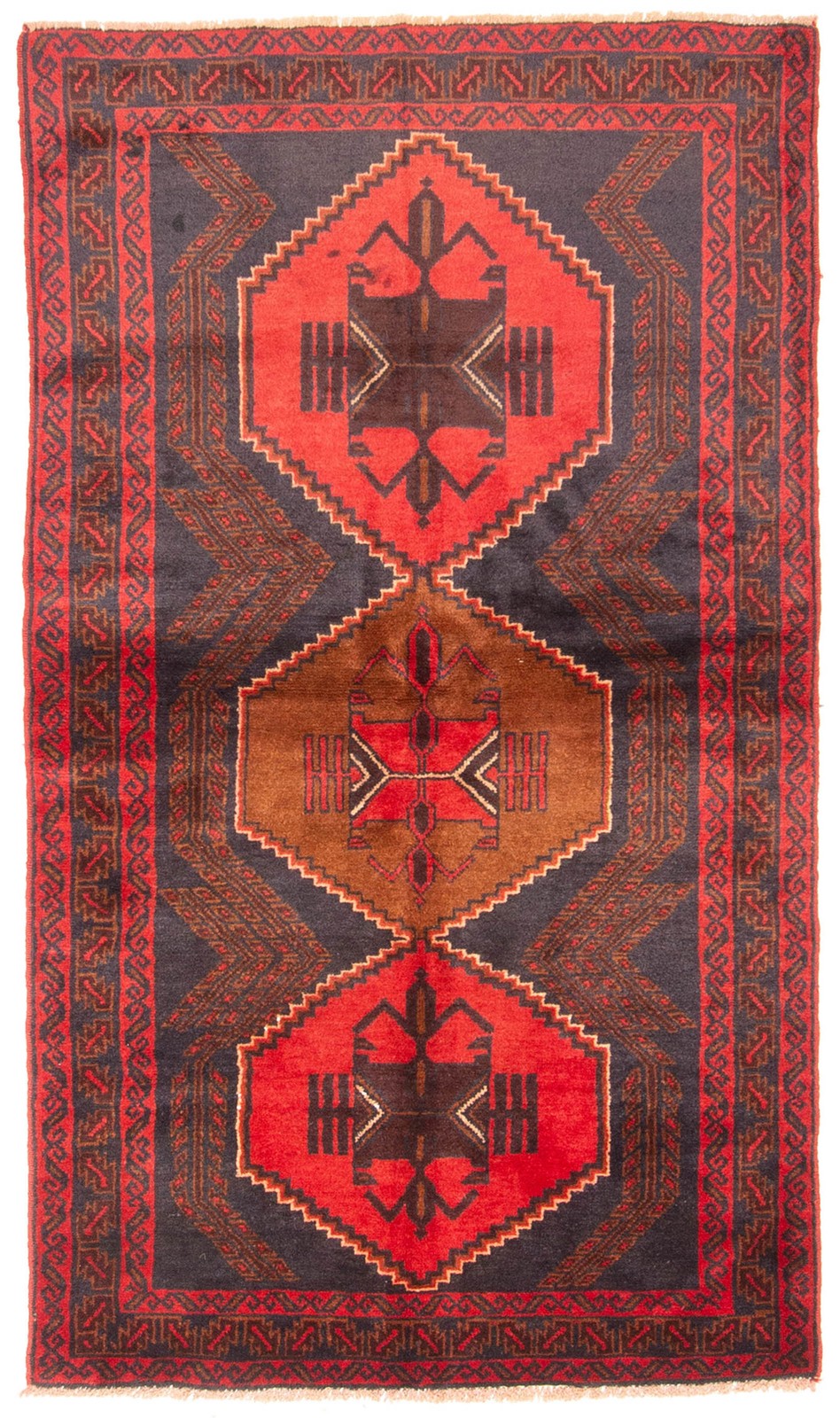 Vintage Hand-Knotted Area Rug 3\'5\